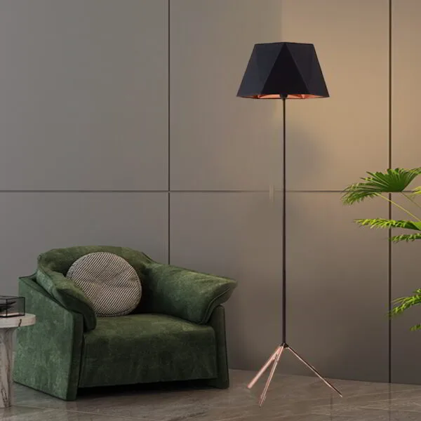 Blackened Gold Floor Lamp
