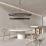 Twin Tier Iron Chandelier