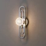 Sylvan Serenity (Curved)Chrome Wall Sconce