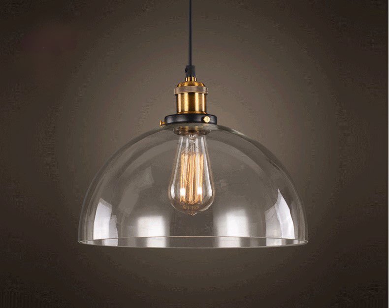 Betorcy B Vintage Glass Pendant Lamp Light Art Studio