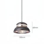Casimir Pearl Black LED Pendant Lamp