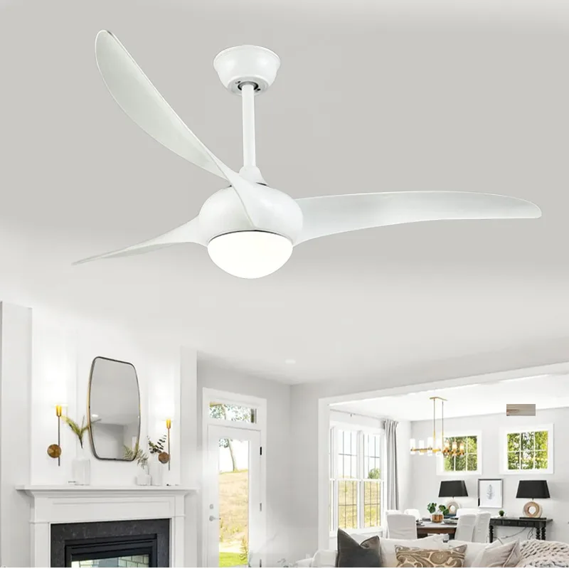 Curlew White Under-light Ceiling Fan