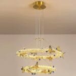 Heart Of Gold LED Chandelier 1 Heart Of Gold LED Chandelier luxury lighting home decor store india