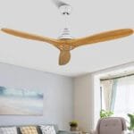 Kite Pine Ceiling Fan | 1320mm | Metal Body | Wooden Blade