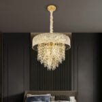 Lavender Gold Chandelier luxury lighting home decor store india
