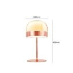 Pink Champagne Glass Table Lamp 7