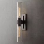 TranSpare Black Glass Wall Lamp luxury lighting home decor store india