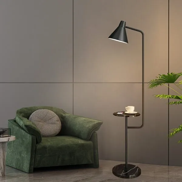 aurum flex black floor lamp