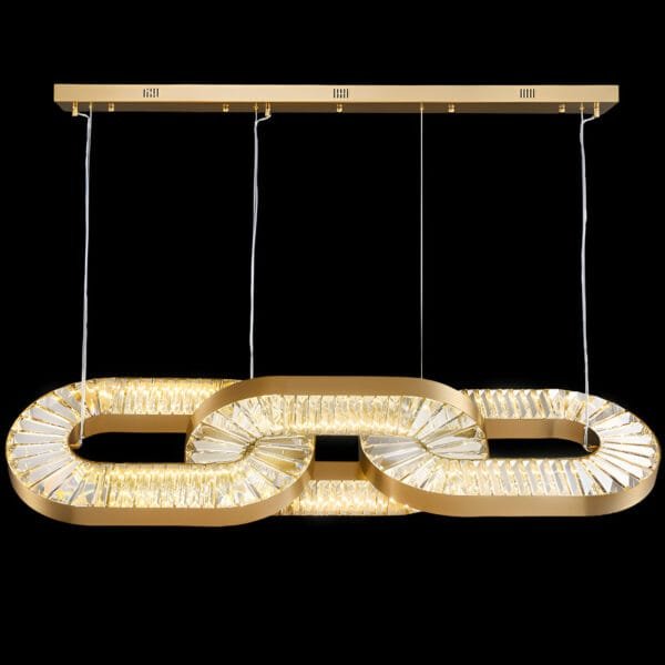 Glistering Petal (LED, Crystal) Glass Chandelier