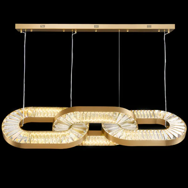 Glistering Petal (LED, Crystal) Glass Chandelier