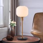 Snowy Tower Glass Table Lamp