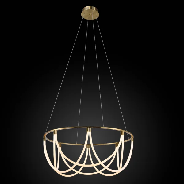 Inspired by the fluidity of celestial waves, Glow Amidst Celestial Waves is a statement pendant lamp that blends art and illumination. Its gracefully layered structure, reminiscent of delicate petals, diffuses light beautifully, creating a warm and inviting ambiance. Crafted with premium materials and a sleek finish, this modern masterpiece is perfect for luxury homes, upscale hotels, and stylish interiors. Illuminate your space with sophistication and celestial charm.