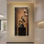 Abstract Cube LED Sculpture Wall Art