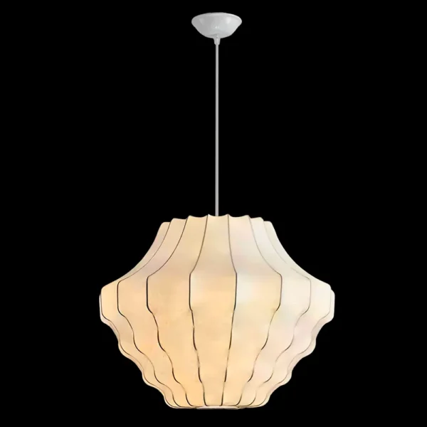 Artistic White Cloud Silk Pendant Light