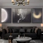 Celestial Motion - 3-Piece Modern Wall Art Set