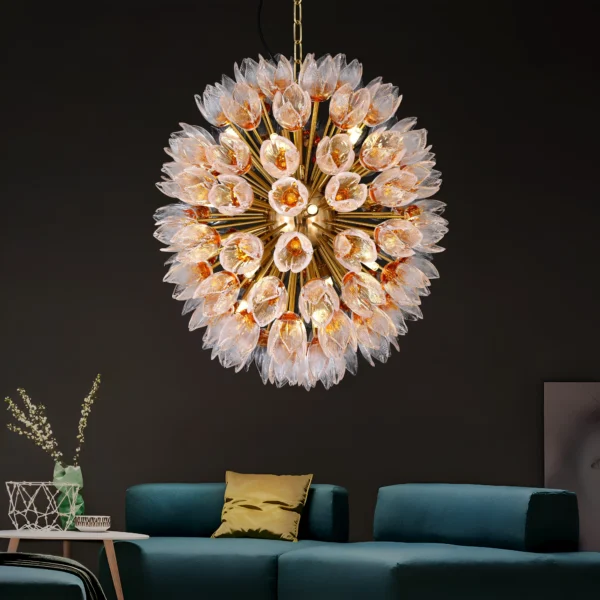 Blossia Tulip Glass Chandelier