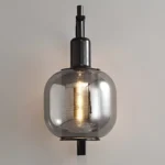 Modern Black Double Glass Wall Light -2