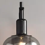 Modern Black Double Glass Wall Light -6