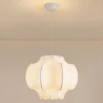 Modern Fabric Sculptural Hanging Light