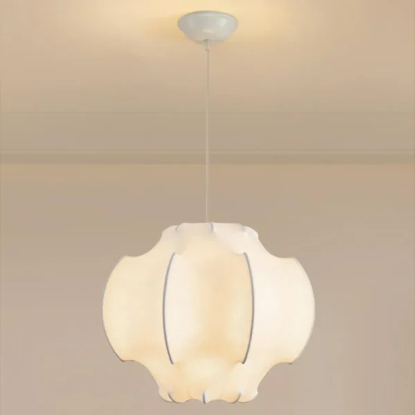 Modern Fabric Sculptural Hanging Light