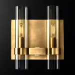 Modern Twin Cylinder Glass Wall Light -1
