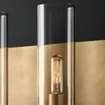 Modern Twin Cylinder Glass Wall Light -3