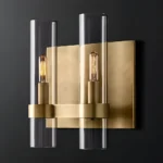Modern Twin Cylinder Glass Wall Light -4