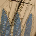 Ocean-Inspired Blue Sailboat Wall Art-4