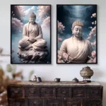 Serene Buddha Meditative Wall Art Set
