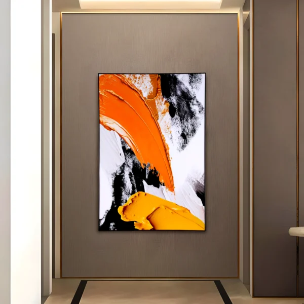 Sunburst Swirl Abstract Wall Canvas