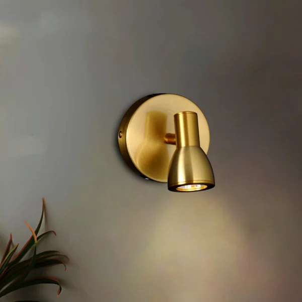 Gold Verve Pivot Spot Wall Light