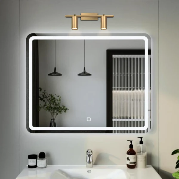 Golden Binary Mirror Light