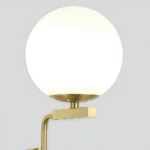 Mid-Century Golden Globe Wall Light-3