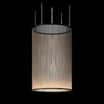 Minimalist Vertical Fabric Modern Pendant Light