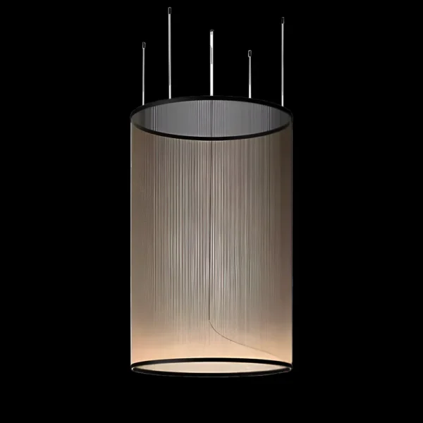 Minimalist Vertical Fabric Modern Pendant Light