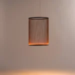 Minimalist Vertical Fabric Modern Pendant Light
