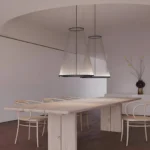 Nordic Fabric Shade Cone Pendant Light-6