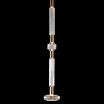 Sculptural Fluted Glass Column Pendant Light