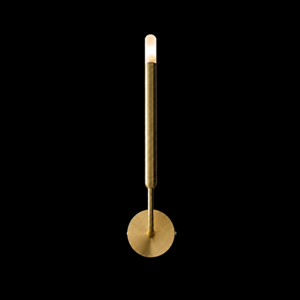 Modern Gold Linear Tube Wall Sconce