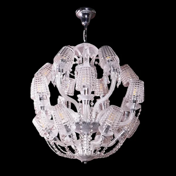 AuraSphere Crystal Luxury Modern Round Chandelier