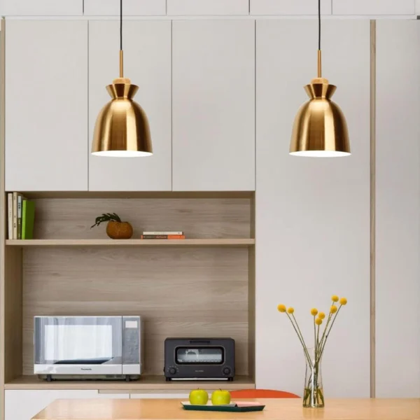 Aureate Bell Minimalist Gold Pendant Light