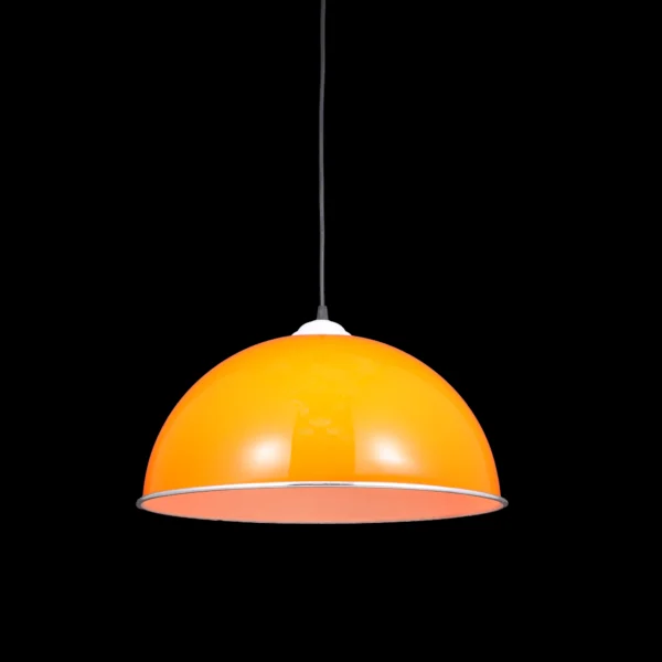 Citrus Glow Vibrant Domed Pendant Light