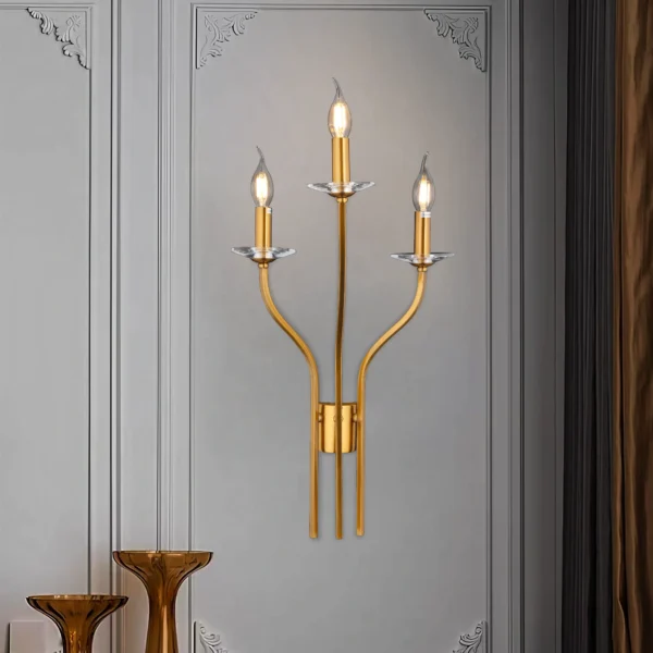 Glimmering Ember Candlestick Wall Sconce