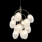 Grapevine Glow - Modern Oval Glass Cluster Chandelier