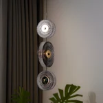 Lunar Disc- Modern Fluted Glass Pendant Light