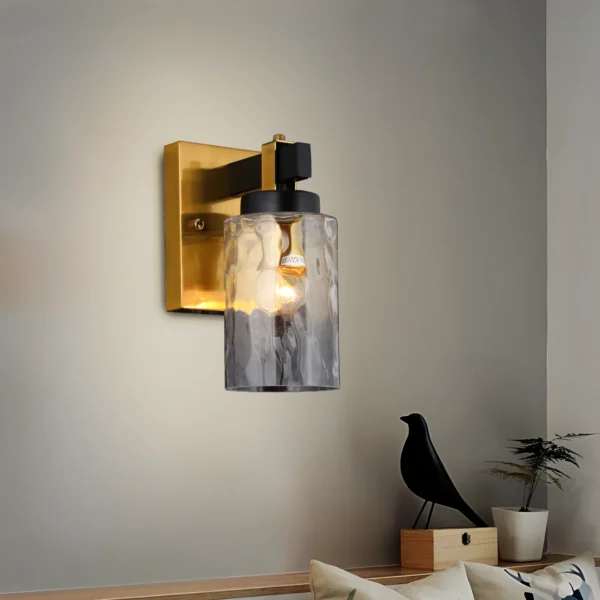 Nova Edge Gold & Black Bold Design Wall  Sconce