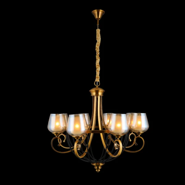 Solstice Bloom Traditional Glass Chandelier