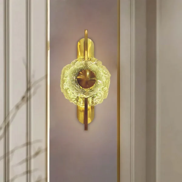 Terra Radiance Modern Textured Glass Wall Lamp