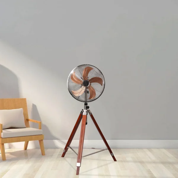 The Vintage Tripod Fan | 60w BLDC Motor | Wooden Body