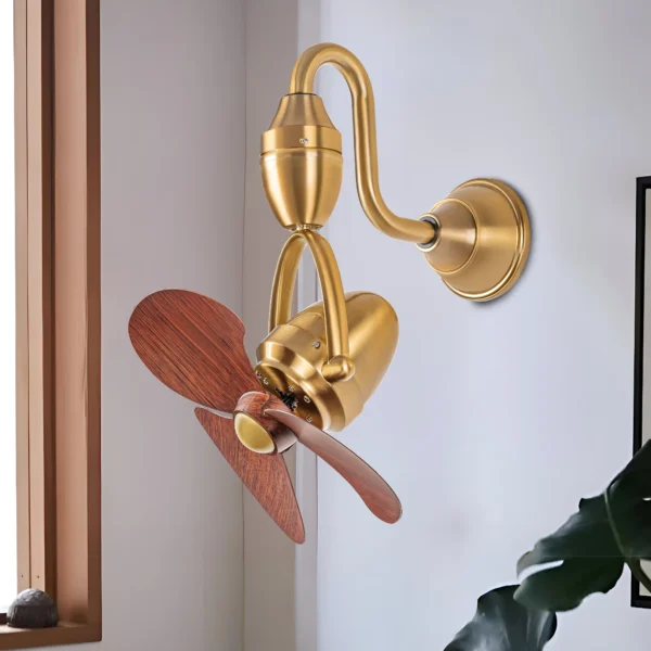 Antique gold decorative fan